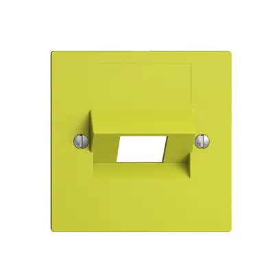 Placca frontale 1×RJ45 ITplus EDIZIOdue lemon 