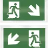 Plaque avec pictogramme ESYLUX SLD, recto/verso flèche vers le bas d/bas g 