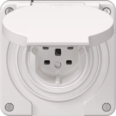 Presa NEVO N.CO, 1×T25, IP21, bianco 