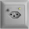 Prise ENC EDIZIOdue T13 FI 30mA FMI, silver 