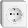 Presa AP Feller EDIZIOdue Schuko 16A 230V 74×74mm bianco 