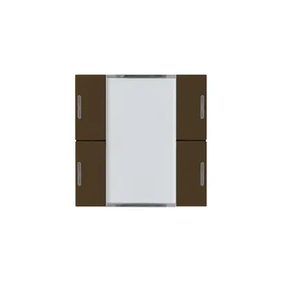 Kit frontale Hager kallysto 4×KNX LED systemlink/easylink marrone 