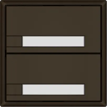 Poussoir universel EDIZIO.liv UNI SNAPFIX® 12…48V s.LED 2× comm.1T étiqu.br 