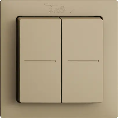 Pulsante RF Smart Light Control Feller EDIZIOdue F, Philips Hue 4K/2T, sand 