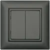 Pulsante RF AP ALADIN EnOcean EDIZIOdue, 2-volte, grigio scuro 