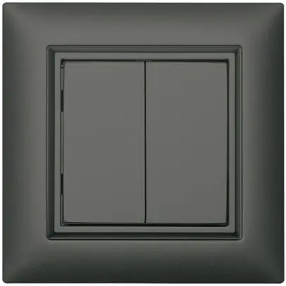 Pulsante RF AP ALADIN EnOcean EDIZIOdue, 2-volte, grigio scuro 