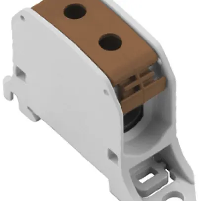 Blocco di distribuzione WM WPD 130 1×50/1×50mm² 150A 1000V TS35 marrone 