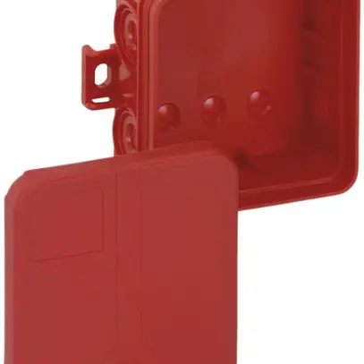 Scatola di derivazione AP Sd 7 SB-L, vuota 75×75×37mm, IP55, rosso 