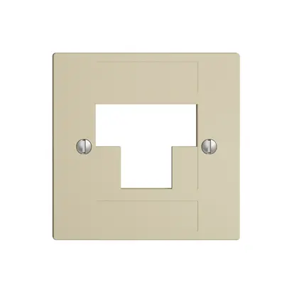 Placca frontale 2×RJ45 ITplus EDIZIOdue vanille 