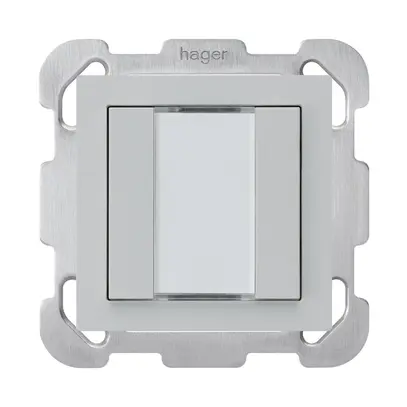 UP-Taster kallysto B KNX 2× s/e-link hellgrau 