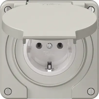 Prise NEVO N.CO SCHUKO, gris clair 