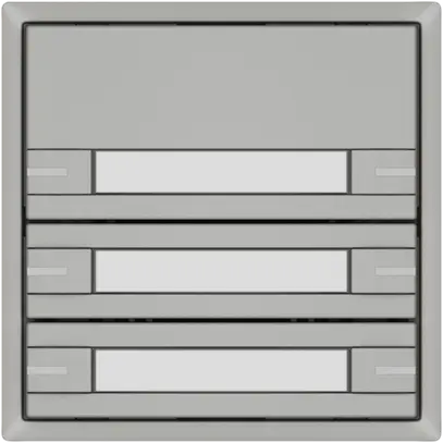 Poussoir KNX RGB EDIZIO.liv SNAPFIX® capteur temp.RGB-LED étiqu.6×com.1T grc 