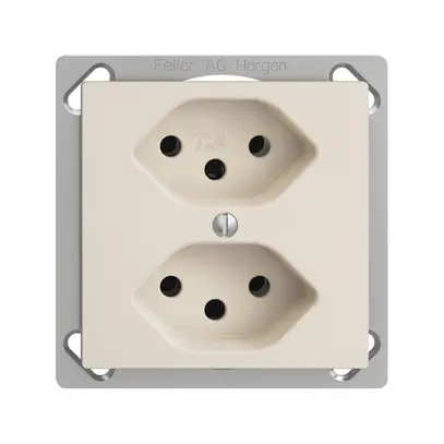 Prise INC EDIZIOdue 2×T13 crema 