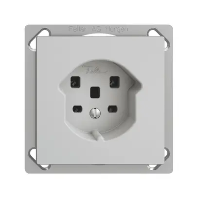 Presa INS EDIZIOdue T25 16A grigio chiaro, morsetti a vite 