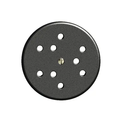 Kit frontale FH per presa 3×T12 nero 