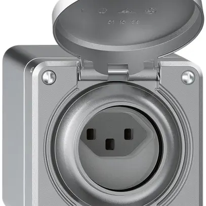 Presa AP robusto 1×tipo 23 IP55 alluminio 