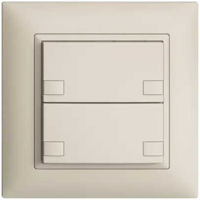 Pulsante univ. INC 2×2t mors. innest. EDIZIOdue crema, senza LED 