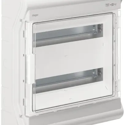 Quadro di distribuzione AP Hager vector 2 file 18UM IP65 418×452×151mm 