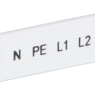 Zackband ZB L1, L2, L3, N, PE weiss längs bedruckt, 5mm 