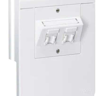 Boîtier d'appareils tehalit SL20055 2×Cat.5e CH, blanc trafic 