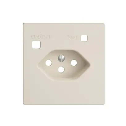 Kit frontale EDIZIOdue per presa FI F, T13, crema 