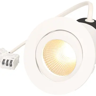 EB-LED-Spot Disc230 7W 230V 570lm 3000K Loch-Ø68mm weiss 36° 