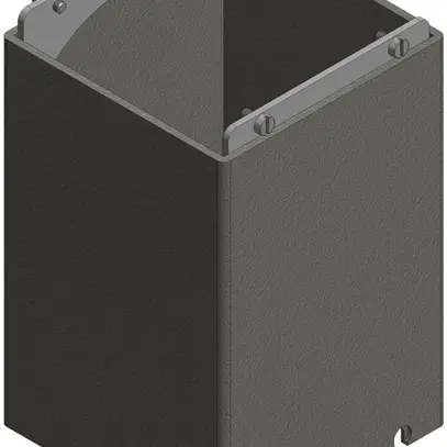 Potelet de raccordement Woertz 100×100×100mm gris clair 