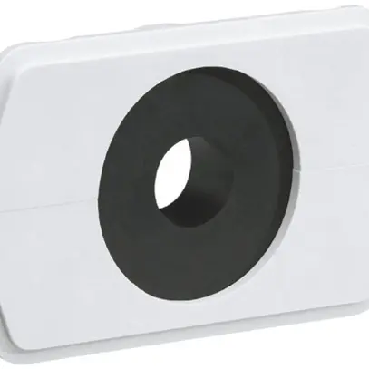 Placca passacavi Hager per weber.hse 1×Ø51mm con anello riduttore 