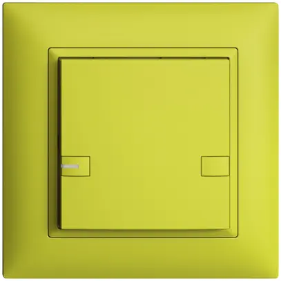 Poussoir ENC KNX 1× EDIZIOdue colore lemon RGB avec LED 
