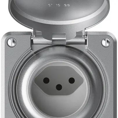 Presa INC robusto 1×tipo 13 luminoso IP55 alluminio 