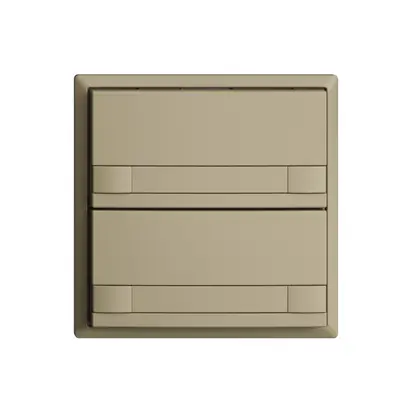 Pulsante KNX RGB EDUE, 250mW, s.LED, c.carta, 2×pulsante, com.2×tasti, sa 