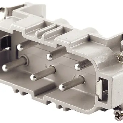 Insert mâle Weidmüller HDC HSB 7-12 400V 35A 6L à visser grd.6 