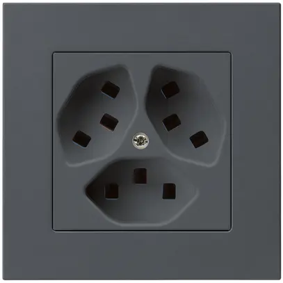 Presa INC Hager kallysto.pro 3×T23 C antracite 