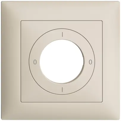 Kit frontale EDIZIOdue 0-1-0-1 88×88mm crema, per interruttore a chiave 