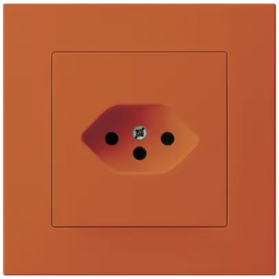 Presa INC Hager KPR, 1×T13, 10A 250V, arancione 