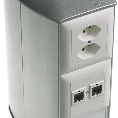 Zoccolo di raccordo Ellipse h=235 anod. con 1 scat. NIS IP20 