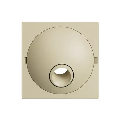 Placca frontale EDIZIOdue vanille per scatola di raccordo 