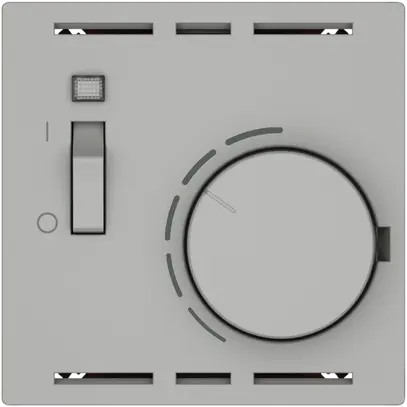 Thermostat d'ambiance EDIZIO.liv SNAPFIX® avec interrupteur 230VAC 50Hz grc 