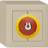 Contatto rota.c.chiave AP kallysto ARRESTO DI EMERGENZA beige 