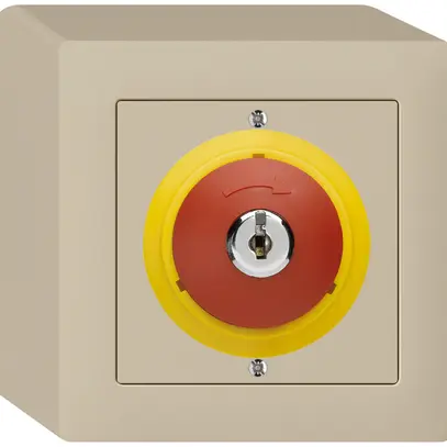 Contatto rota.c.chiave AP kallysto ARRESTO DI EMERGENZA beige 