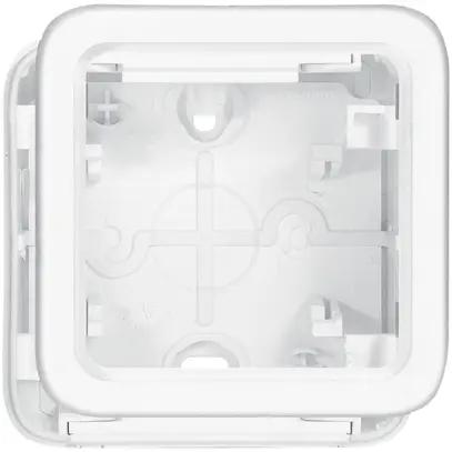 Scatola AP PLEXO 1×1 bianco 