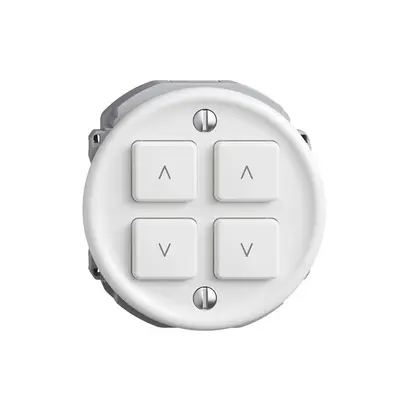 Comando per interruttore tapparelle 2c/4t Sdue Wiser bianco 