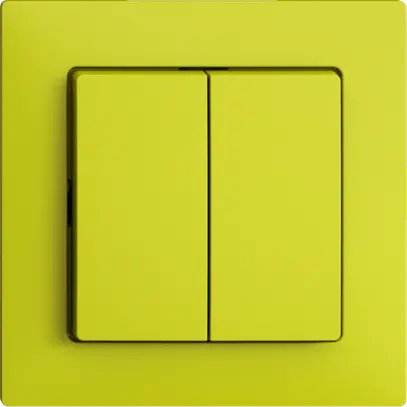 Interrupteur ENC EDIZIOdue 1/3+3/1P lemon 