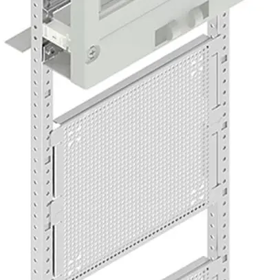 Montant avec plaque de montage SE 4r Media+2r DIN 