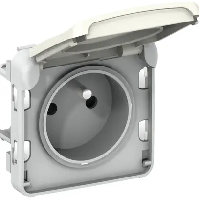 Prise PLEXO FR blanc 