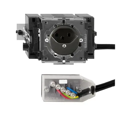 Presa INS FH T23 L3 nero 49…69mm per cavo piatto Technofil 