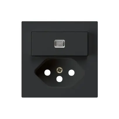 Kit frontale kallysto S1/T13 60×60 nero con lente e protezione bambini 