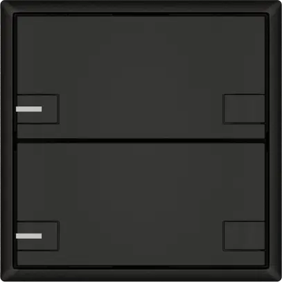 Pulsante universale EDIZIO.liv UNI SNAPFIX® c.LED RGB 2× com.2T ne 