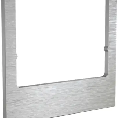 Designrahmen Audio Hager elcom.touch/elcom.fon eckig Edelstahl gebürstet 