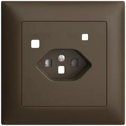 Kit frontal EDIZIOdue pour prise FI FMI, T23, shutter, coffee 